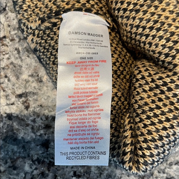 Damson Madder Leopard Knit Beanie - Picture 5 of 5